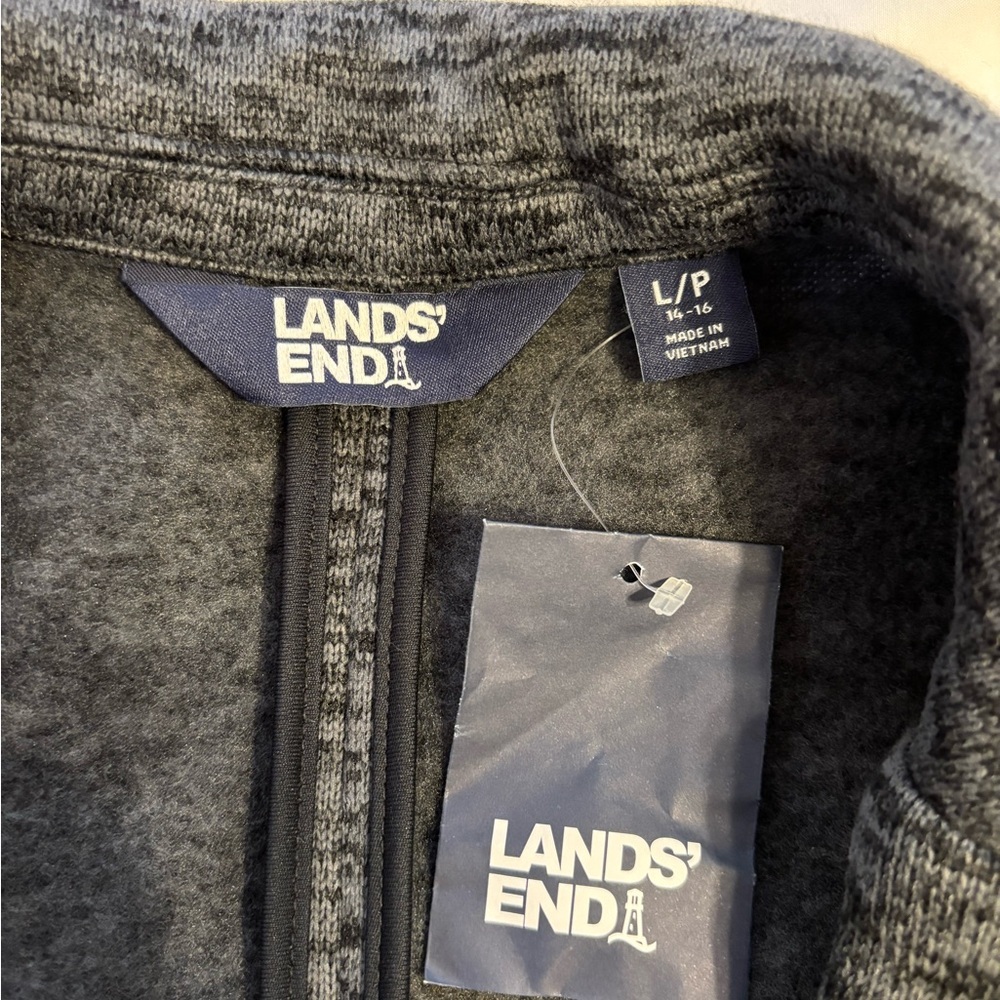 Lands' End Heather Gray Blazer - Picture 2 of 8